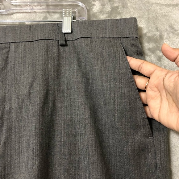 Joseph Joe Abboud Men Dress Pants Size 42 100% Wool Dark Gray Formal - Picture 3 of 14